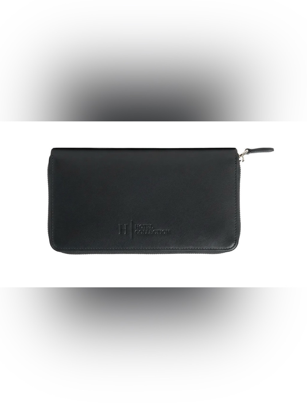 Hotel Collection Black Embossed Leather Folder